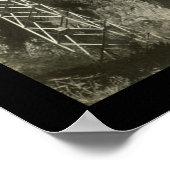 Roosevelt Dam Overflow Foto 1916 Poster (Ecke)