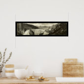 Roosevelt Dam Overflow Foto 1916 Poster (Küche)