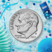 Roosevelt Dime Paper Plate Pappteller (Party)