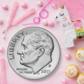 Roosevelt Dime Paper Plate Pappteller (Party)