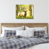 Roosevelt Elk | Olympischer Nationalpark, Washingt Leinwanddruck (Insitu (Schlafzimmer))