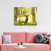 Roosevelt Elk | Olympischer Nationalpark, Washingt Leinwanddruck (Insitu (Wohnzimmer))
