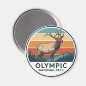Roosevelt Elk Washington olympischer Nationalpark Magnet (Vorderseite/Rückseite)