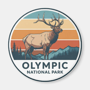 Roosevelt Elk Washington olympischer Nationalpark Magnet