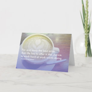 Roosevelt-Erfolgszitat Karte