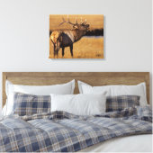 Roosevelt Eull Elk Wyoming Leinwanddruck (Insitu (Schlafzimmer))