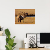 Roosevelt Eull Elk Wyoming Poster (Heimbüro)