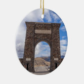 Roosevelt Gate Eintritt Yellowstone Keramik Ornament (Rechts)