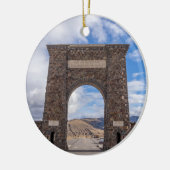 Roosevelt Gate Eintritt Yellowstone Keramik Ornament (Links)