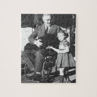 Roosevelt in einem Rollstuhl Puzzle