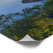 Roosevelt Lake Bridge Arizona Gelbe Wildblumen Poster (Ecke)