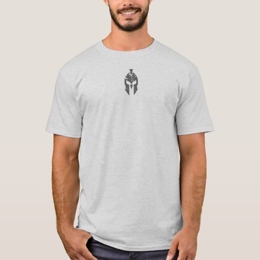 Roosevelt Man in the Arena Warrior Graphic in Gray T-Shirt (Vorderseite)