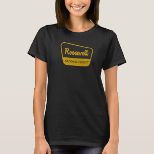 Roosevelt National Forest Vintag Inspiriert Zeiche T-Shirt