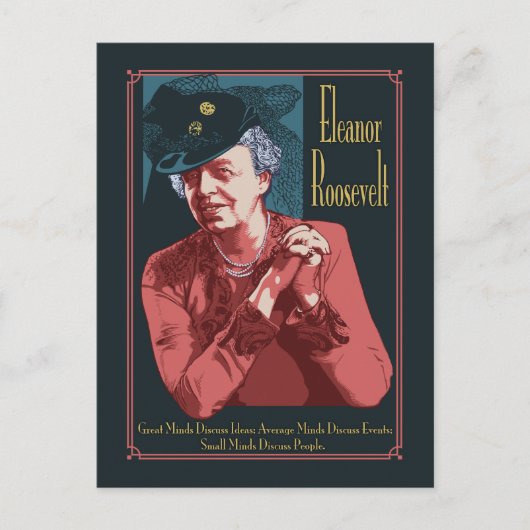 Roosevelt Postkarte (Vorderseite)