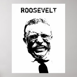Roosevelt — Schwarz und Weiß Poster