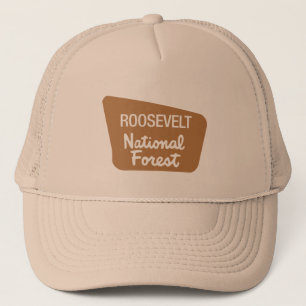 Roosevelt-staatlicher Wald (Zeichen) Truckerkappe