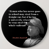 Roosevelt Theodore zitieren berühmt "teddy Rooseve Button (Vorderseite)