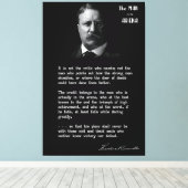 Roosevelts MAN in der ARENA-Rede 2 Leinwanddruck (Insitu (Holzboden))