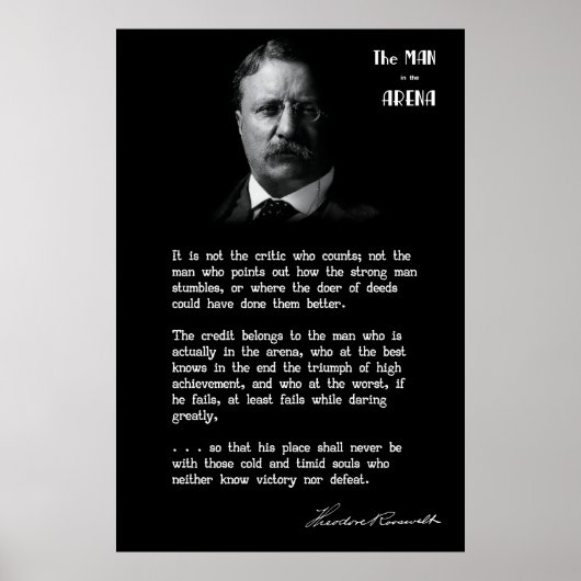 Roosevelts MAN in der ARENA-Rede 2 Poster (Vorne)
