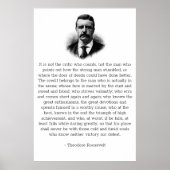 Roosevelts Mann in der Arena Poster (Vorne)