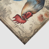 Rooster2 Seidenpapier (Ausschnitt)