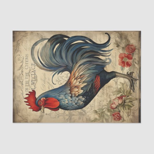 Rooster4 Seidenpapier (Vorderseite)