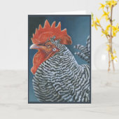 "Rooster 2"-Grußkarte Karte (Gelbe Blume)