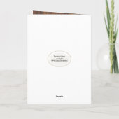 Rooster 60. Geburtstag Spaß Karte (Rückseite)