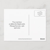 Rooster Abstrakt Nature Vielen Dank Postkarte (Rückseite)