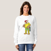Rooster als Batsman mit Cricket Fleet Sweatshirt (Vorne ganz)