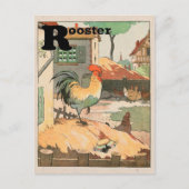 Rooster Animal Alphabet Letter Postkarte (Vorderseite)