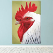 ROOSTER ART DRUCKSTRETCHIERTE LEINWAND (Insitu (Holzboden))