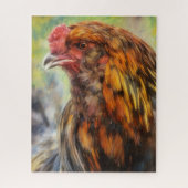 Rooster Art Farm Art Style Puzzle (Vertikal)