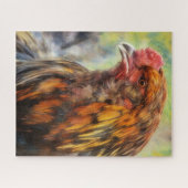 Rooster Art Farm Art Style Puzzle (Horizontal)