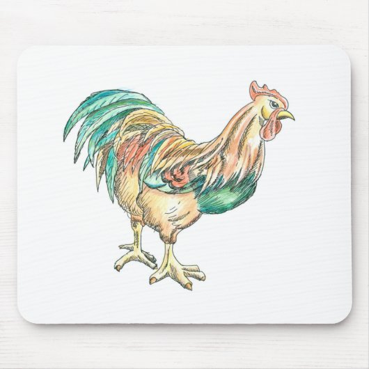 Rooster Art Mousepad (Vorne)