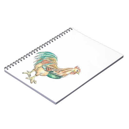 Rooster Art Notizblock (Linke Seite)