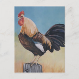 Rooster Art Reproduction Postcard Postkarte