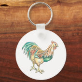 Rooster Art Schlüsselanhänger (Vorderseite)