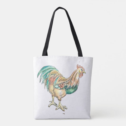 Rooster Art Tasche (Rückseite)