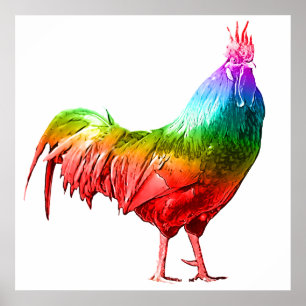 Rooster Artwork für Decke und Kunst der Mauer Poster