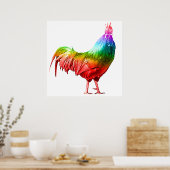 Rooster Artwork für Decke und Kunst der Mauer Poster (Küche)