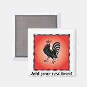 Rooster Attitude Magnet (Vorderseite/Rückseite)