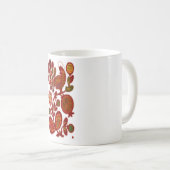 ROOSTER AUF BLUME KAFFEETASSE (VorderseiteRechts)