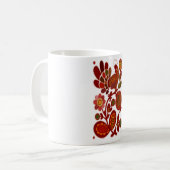 ROOSTER AUF BLUME KAFFEETASSE (Vorderseite Links)