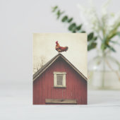 Rooster auf dem Dach Postkarte (Stehend Vorderseite)