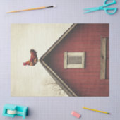 Rooster auf der Roof Decoupage Seidenpapier (Basteln)