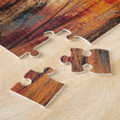 Rooster auf einer Post-Oil-Malerei Puzzle (Seite)