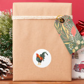 Rooster-Aufkleber Runder Aufkleber