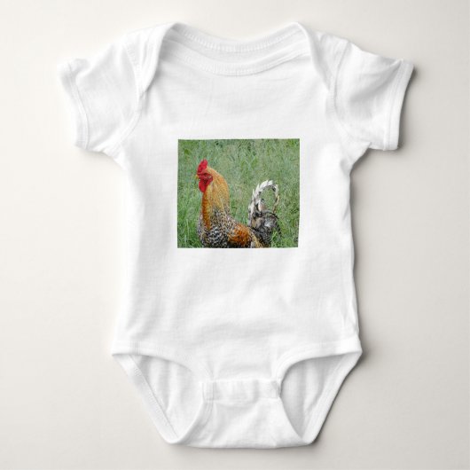 Rooster Baby Strampler (Vorderseite)