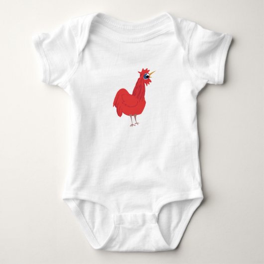 Rooster Baby Strampler (Vorderseite)
